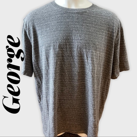 GEORGE Gray and white shirt - Picture 1 of 6